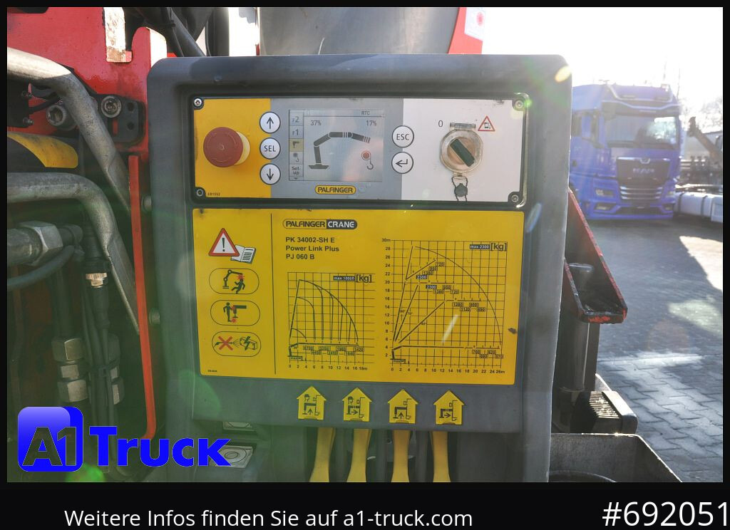 Бордови камион, Камион с кран DAF XF 510 SSC PK 34.002, Jib Seilwinde Funk: снимка 14