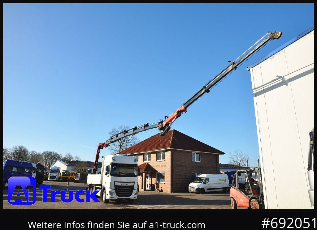 Бордови камион, Камион с кран DAF XF 510 SSC PK 34.002, Jib Seilwinde Funk: снимка 9