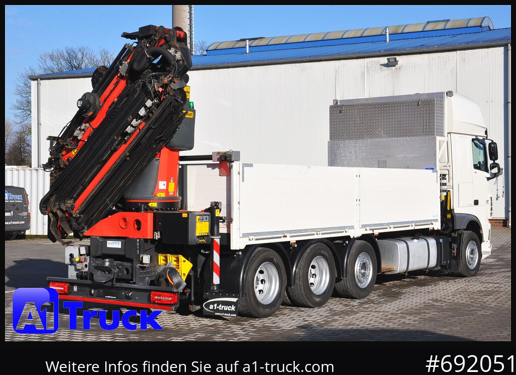 Бордови камион, Камион с кран DAF XF 510 SSC PK 34.002, Jib Seilwinde Funk: снимка 10