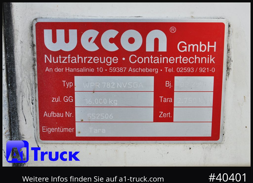 WECON WPR 782 NVSGA, Jumbo verzinkt, durchladbar - Друга техника: снимка 5 WECON WPR 782 NVSGA, Jumbo verzinkt, durchladbar - Друга техника: снимка 5