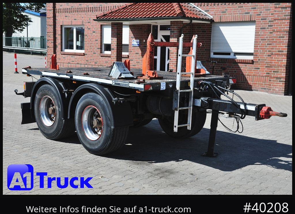 HUEFFERMANN HTA1800, Ballast, BPW Achsen, Luft, - Бордово ремарке/ Платформа: снимка 1 HUEFFERMANN HTA1800, Ballast, BPW Achsen, Luft, - Бордово ремарке/ Платформа: снимка 1