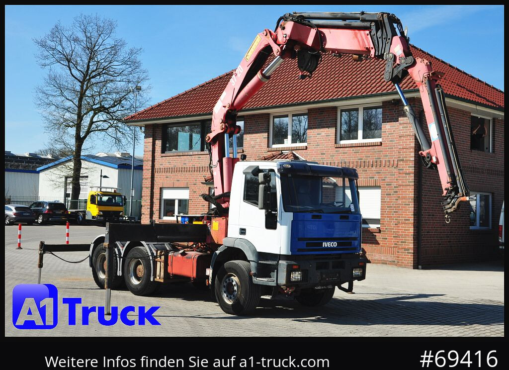 IVECO 420 6x4, HMF3722 Jib Funk Seilwinde, - Камион с кран: снимка 1 IVECO 420 6x4, HMF3722 Jib Funk Seilwinde, - Камион с кран: снимка 1