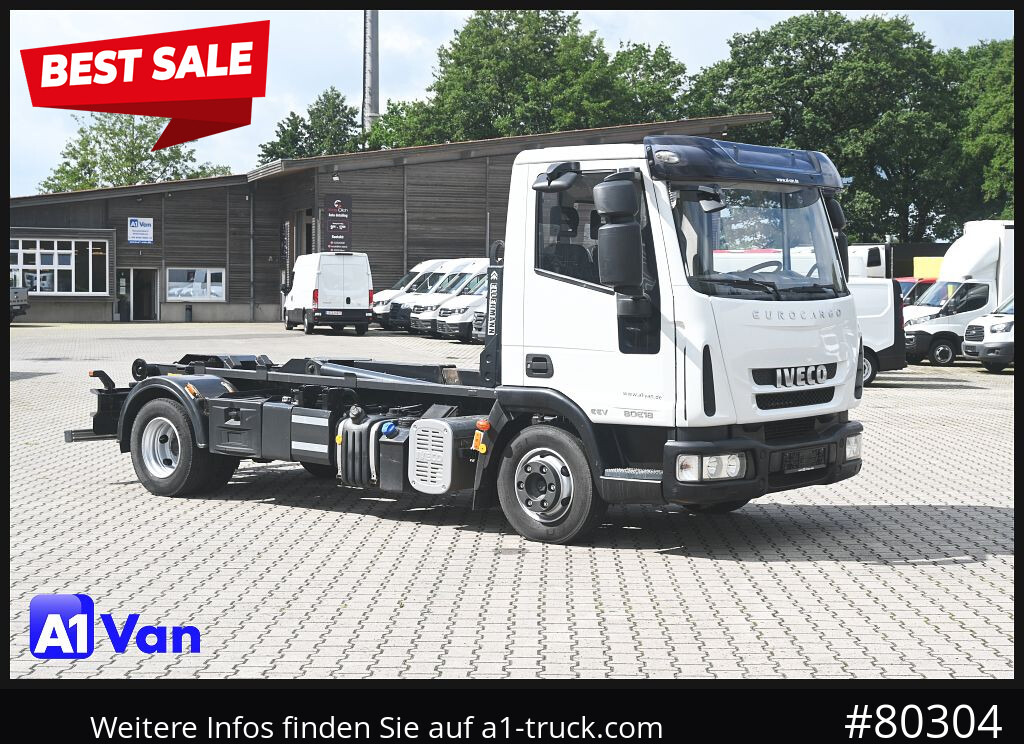 IVECO Eurocargo ML 80E18/ Abroller,Ellermann, Hu/Au NEU - Мултилифт с кука камион: снимка 1 IVECO Eurocargo ML 80E18/ Abroller,Ellermann, Hu/Au NEU - Мултилифт с кука камион: снимка 1