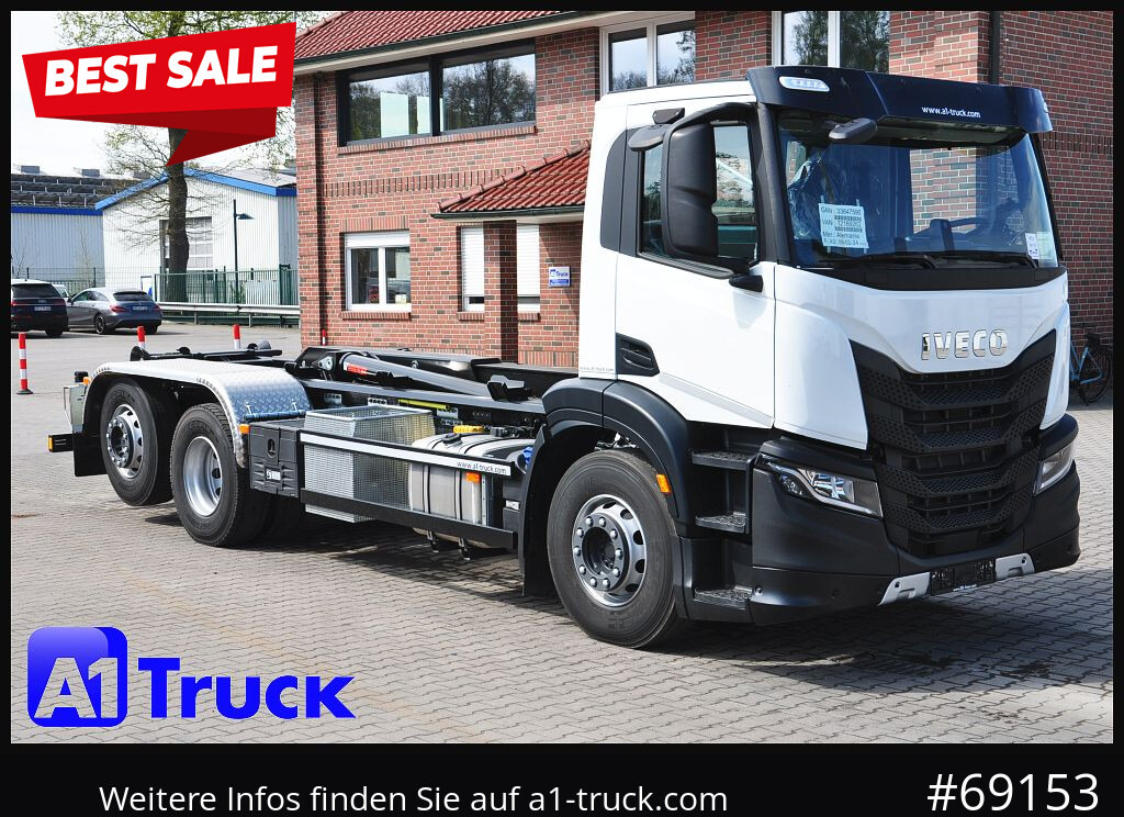 IVECO X-Way AD 420 Hiab 21S59 Lenk- Liftachse, Garantie - Мултилифт с кука камион: снимка 1 IVECO X-Way AD 420 Hiab 21S59 Lenk- Liftachse, Garantie - Мултилифт с кука камион: снимка 1