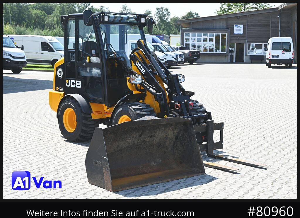 JCB JCB 403 SP Radlader, Palletengabel, Kabine, Zusatzhydraulik - Колесен товарач: снимка 1 JCB JCB 403 SP Radlader, Palletengabel, Kabine, Zusatzhydraulik - Колесен товарач: снимка 1