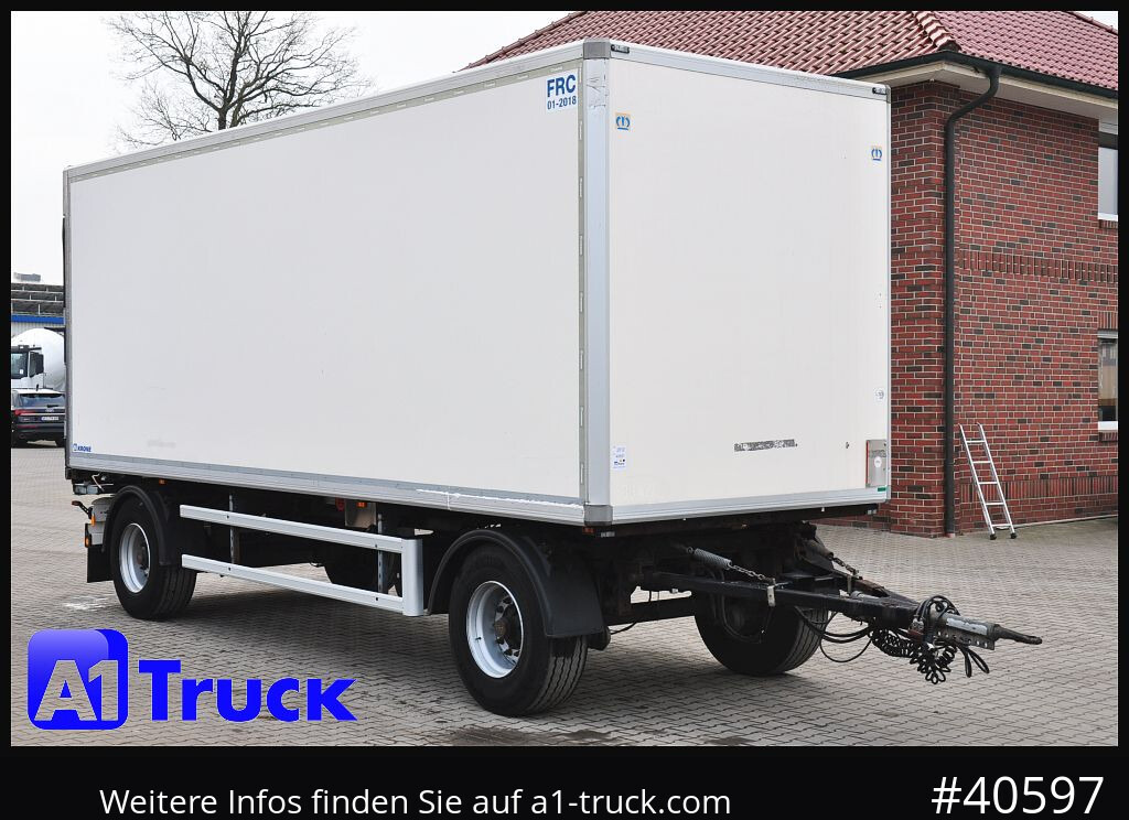 KRONE Koffer ISO, stark isoliert ehemaliger Kühlkoffer, Aluboden - Затворена каросерия ремарке: снимка 1 KRONE Koffer ISO, stark isoliert ehemaliger Kühlkoffer, Aluboden - Затворена каросерия ремарке: снимка 1