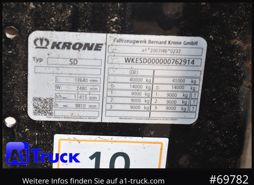 KRONE SDC, Containerchassis, 2x20/30/40 - Контейнеровоз/ Сменна каросерия полуремарке: снимка 4 KRONE SDC, Containerchassis, 2x20/30/40 - Контейнеровоз/ Сменна каросерия полуремарке: снимка 4