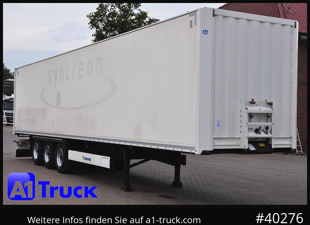 KRONE SDK 27, Koffer, 1 Vorbesitzer, Plywood, - Затворена каросерия полуремарке: снимка 1 KRONE SDK 27, Koffer, 1 Vorbesitzer, Plywood, - Затворена каросерия полуремарке: снимка 1