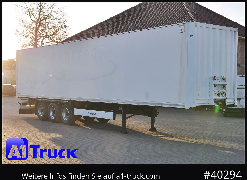 KRONE SDK 27, Koffer, 1 Vorbesitzer, Plywood, - Затворена каросерия полуремарке: снимка 1 KRONE SDK 27, Koffer, 1 Vorbesitzer, Plywood, - Затворена каросерия полуремарке: снимка 1