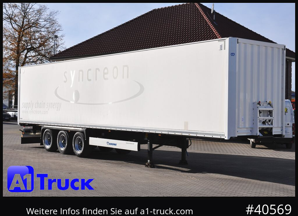 KRONE SDK 27, Koffer, 1 Vorbesitzer, Plywood, - Затворена каросерия полуремарке: снимка 1 KRONE SDK 27, Koffer, 1 Vorbesitzer, Plywood, - Затворена каросерия полуремарке: снимка 1