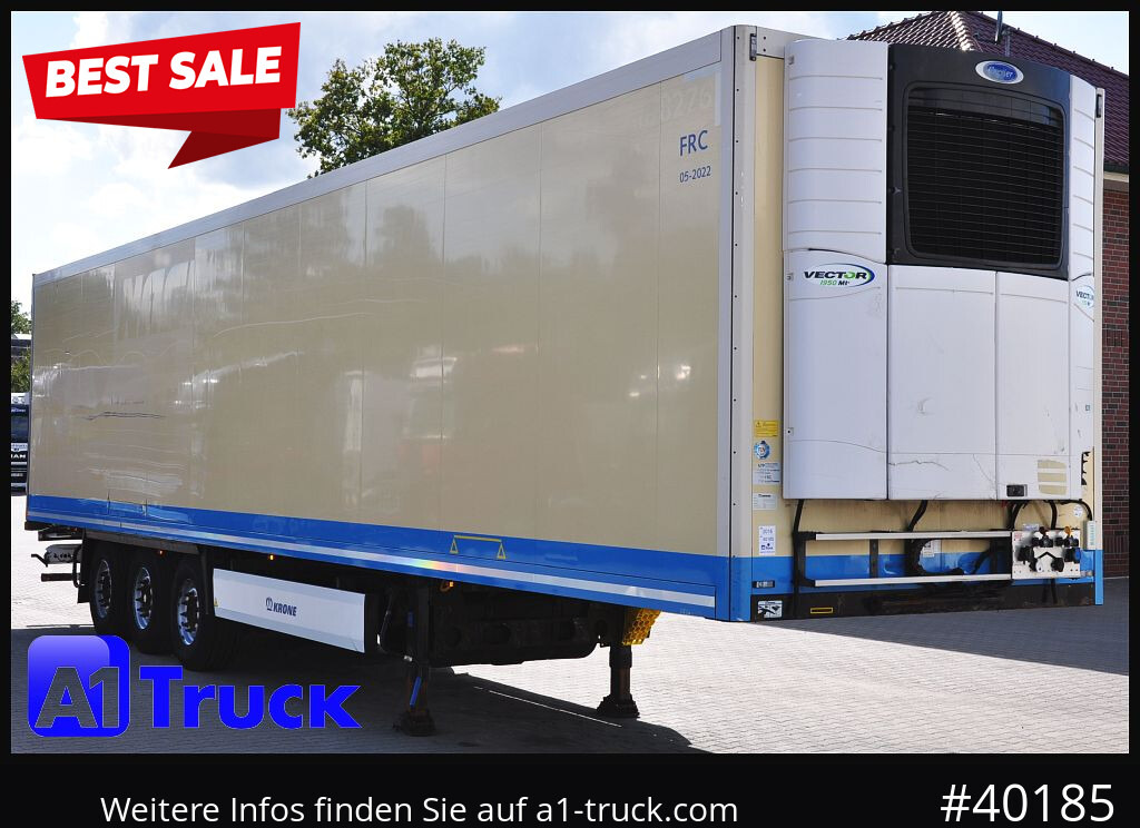 KRONE SDR 27 Carrier 1950 Mt. TÜR Defekt - Рефрижератор полуремарке: снимка 1 KRONE SDR 27 Carrier 1950 Mt. TÜR Defekt - Рефрижератор полуремарке: снимка 1