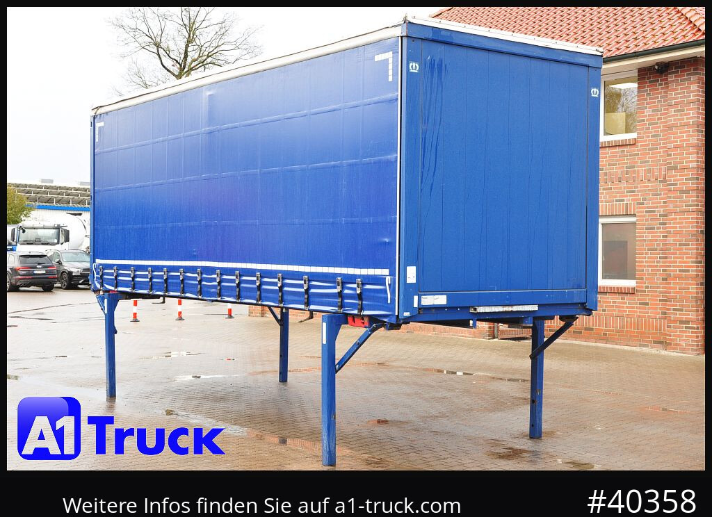 KRONE Wechselbrücke 7,45, Code XL, Bordwand, neue Plane - Брезентова каросерия: снимка 1 KRONE Wechselbrücke 7,45, Code XL, Bordwand, neue Plane - Брезентова каросерия: снимка 1