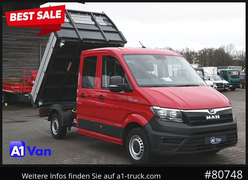 MAN TGE 3.180 Doka Kipper,Klima, AHK,Tüv Neu - Бус самосвал, Бус с двойна кабина: снимка 1 MAN TGE 3.180 Doka Kipper,Klima, AHK,Tüv Neu - Бус самосвал, Бус с двойна кабина: снимка 1