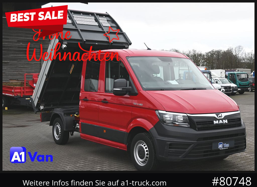 MAN TGE 3.180 Doka Kipper,Klima, AHK,Tüv Neu - Бус самосвал, Бус с двойна кабина: снимка 1 MAN TGE 3.180 Doka Kipper,Klima, AHK,Tüv Neu - Бус самосвал, Бус с двойна кабина: снимка 1