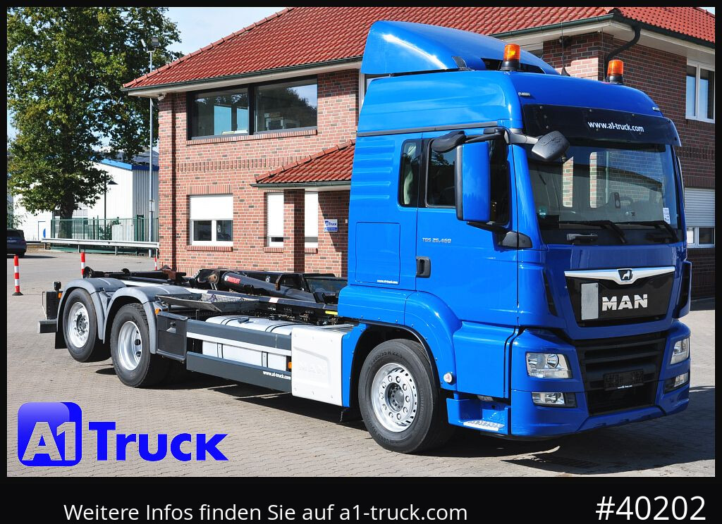 MAN TGS 26.460 BL, Hiab Multilift, Lenkachse, 213.936km - Мултилифт с кука камион: снимка 1 MAN TGS 26.460 BL, Hiab Multilift, Lenkachse, 213.936km - Мултилифт с кука камион: снимка 1