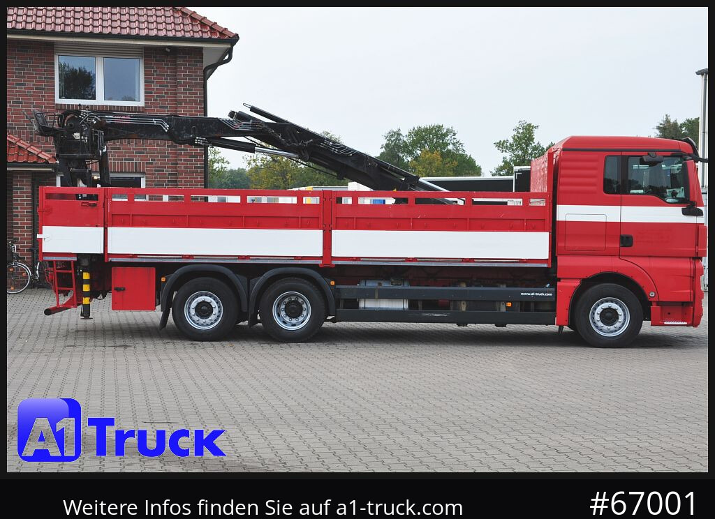 Камион с кран, Бордови камион MAN TGX 26.400, Hiab Kran, Lenk-Liftachse,: снимка 6