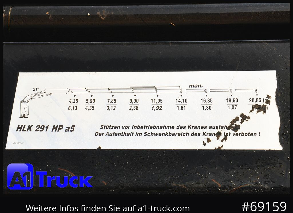 MERCEDES-BENZ Actros 1844 MP3, Kran MKG 291 HP 5+3 Funk, TÜV 06/2026 - Камион с кран: снимка 2 MERCEDES-BENZ Actros 1844 MP3, Kran MKG 291 HP 5+3 Funk, TÜV 06/2026 - Камион с кран: снимка 2