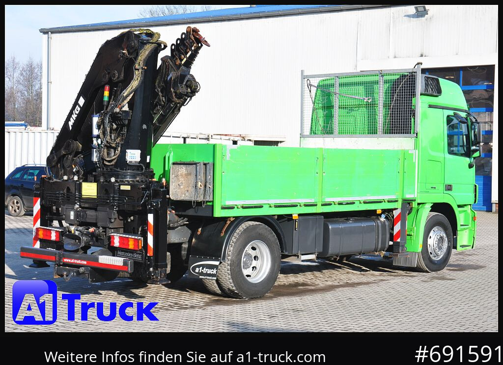 Бордови камион, Камион с кран MERCEDES-BENZ Actros 1844 MP3, Kran MKG 291 HP 5+3 Funk, TÜV 06/2026: снимка 8