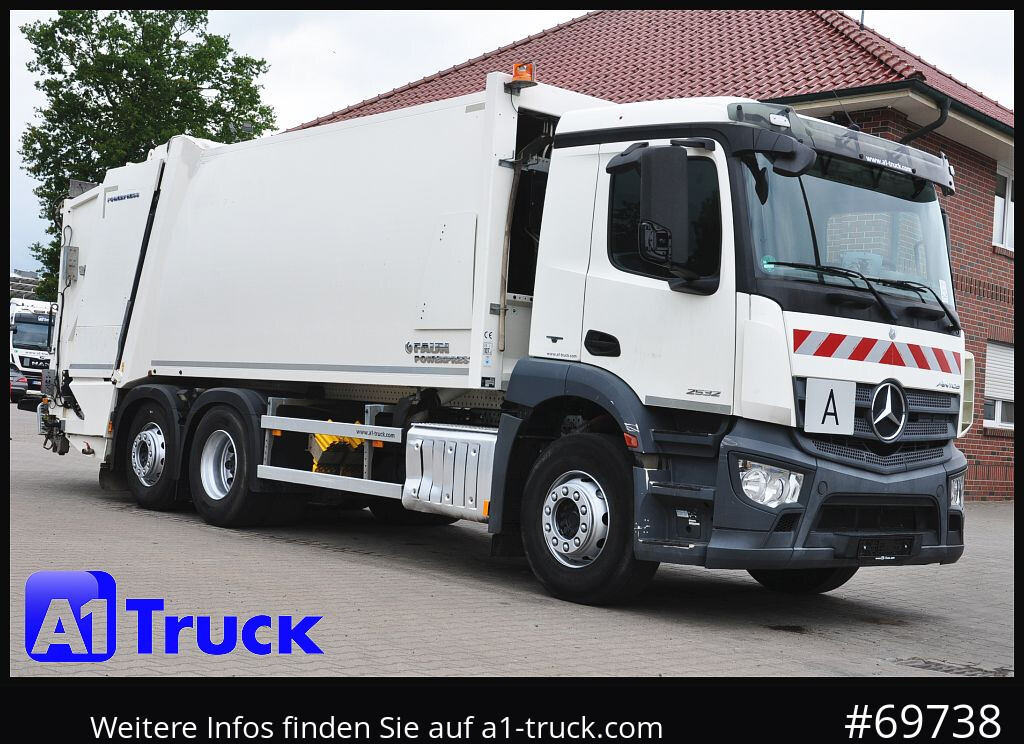 MERCEDES-BENZ Antos 2532 Faun Powerpress II Zöller Detla 2301, - Боклукчийска кола: снимка 1 MERCEDES-BENZ Antos 2532 Faun Powerpress II Zöller Detla 2301, - Боклукчийска кола: снимка 1