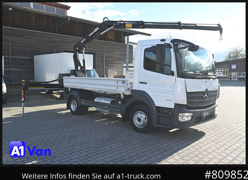 MERCEDES-BENZ Atego 816 Kipper Kran, Hiab, AHK, Klima - Самосвал камион: снимка 1 MERCEDES-BENZ Atego 816 Kipper Kran, Hiab, AHK, Klima - Самосвал камион: снимка 1