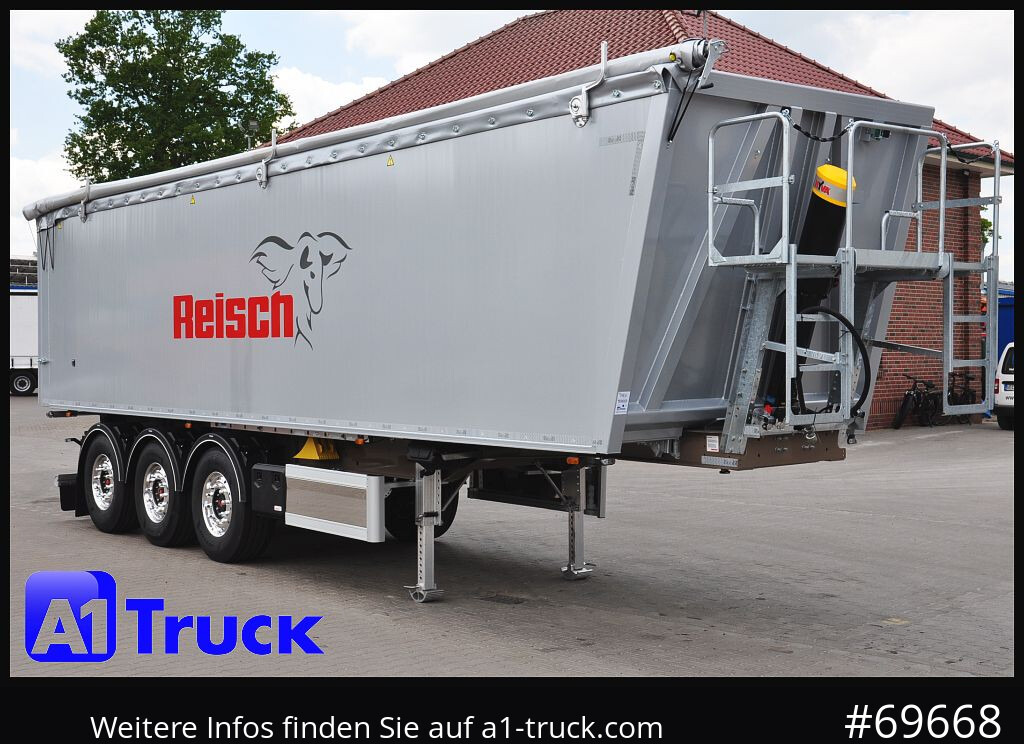 REISCH RHKS, Alu-Kippmulde 50m³, NEU Kombitüren, Alufelgen, Liftachse, - Самосвал полуремарке: снимка 1 REISCH RHKS, Alu-Kippmulde 50m³, NEU Kombitüren, Alufelgen, Liftachse, - Самосвал полуремарке: снимка 1