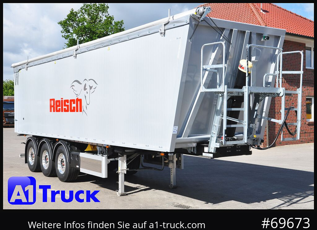 REISCH RHKS, Alu-Kippmulde 54m³, Kombitüren, Alufelgen, Liftachse, - Самосвал полуремарке: снимка 1 REISCH RHKS, Alu-Kippmulde 54m³, Kombitüren, Alufelgen, Liftachse, - Самосвал полуремарке: снимка 1