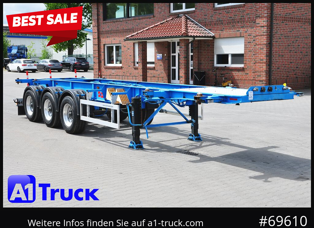 ROHR ADR, Alufelgen, 20- 30 Fuss Container - Контейнеровоз/ Сменна каросерия полуремарке: снимка 1 ROHR ADR, Alufelgen, 20- 30 Fuss Container - Контейнеровоз/ Сменна каросерия полуремарке: снимка 1