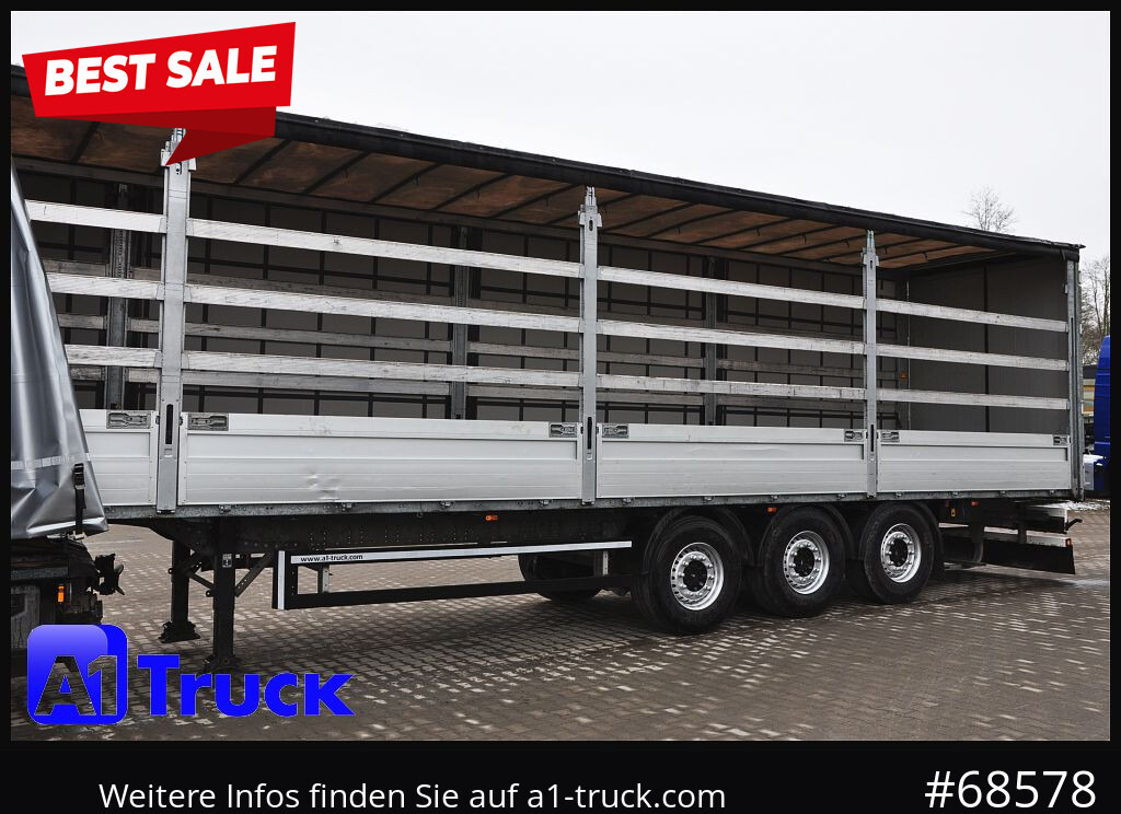 SCHMITZ SCS, Bordwandsider, Steckrungen, Liftachse, verzinkt - Брезентово полуремарке: снимка 1 SCHMITZ SCS, Bordwandsider, Steckrungen, Liftachse, verzinkt - Брезентово полуремарке: снимка 1