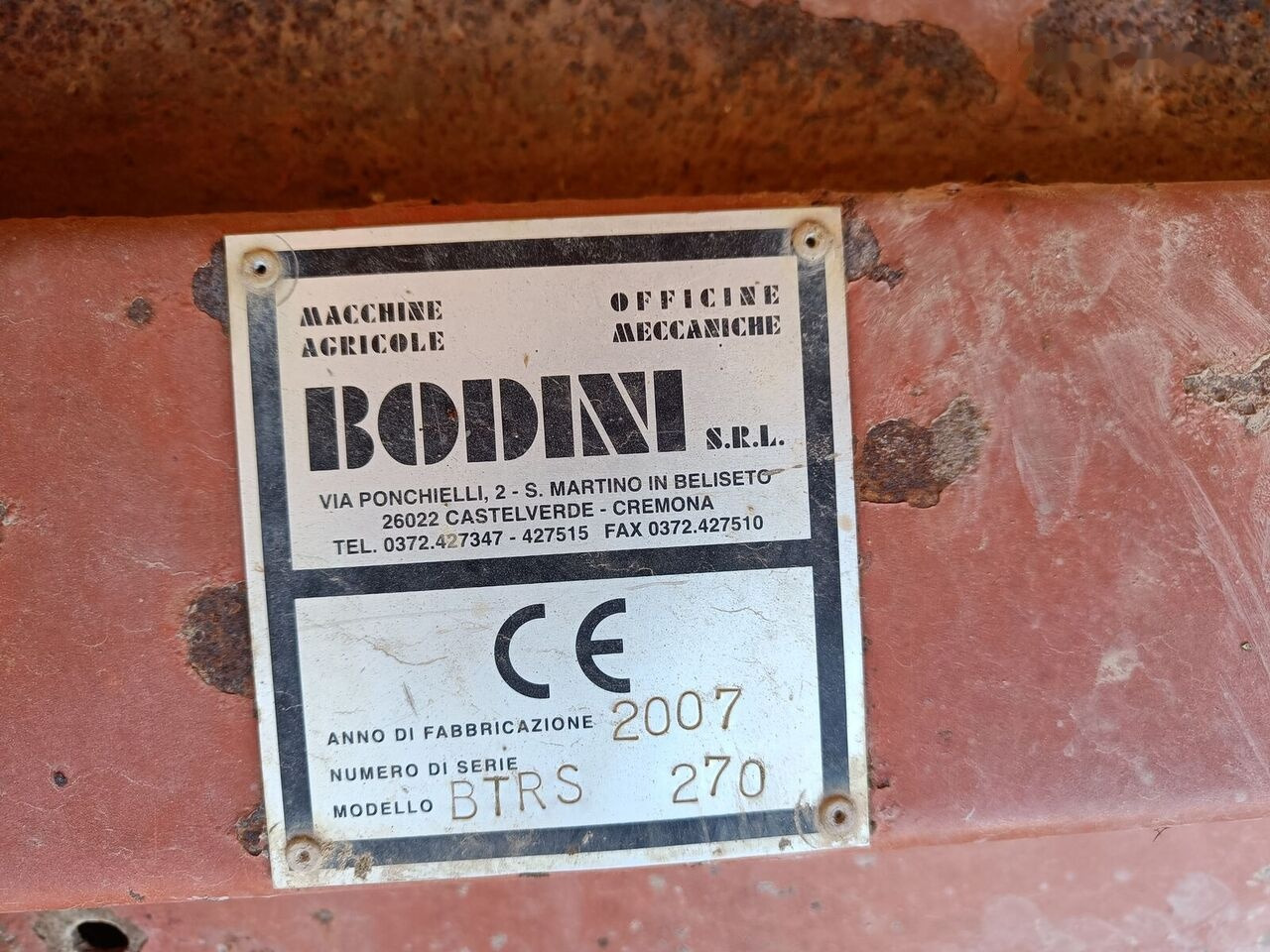 BODINI BTRS270 - Косачка-шредер/ Мулчер: снимка 4 BODINI BTRS270 - Косачка-шредер/ Мулчер: снимка 4
