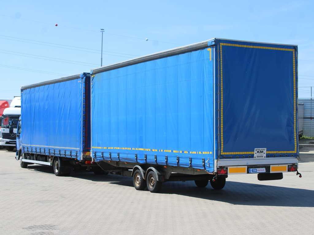 DAF FA LF 45, EURO 5, TYRES 80% + AGADOS TRAILER - Камион с брезент: снимка 5 DAF FA LF 45, EURO 5, TYRES 80% + AGADOS TRAILER - Камион с брезент: снимка 5
