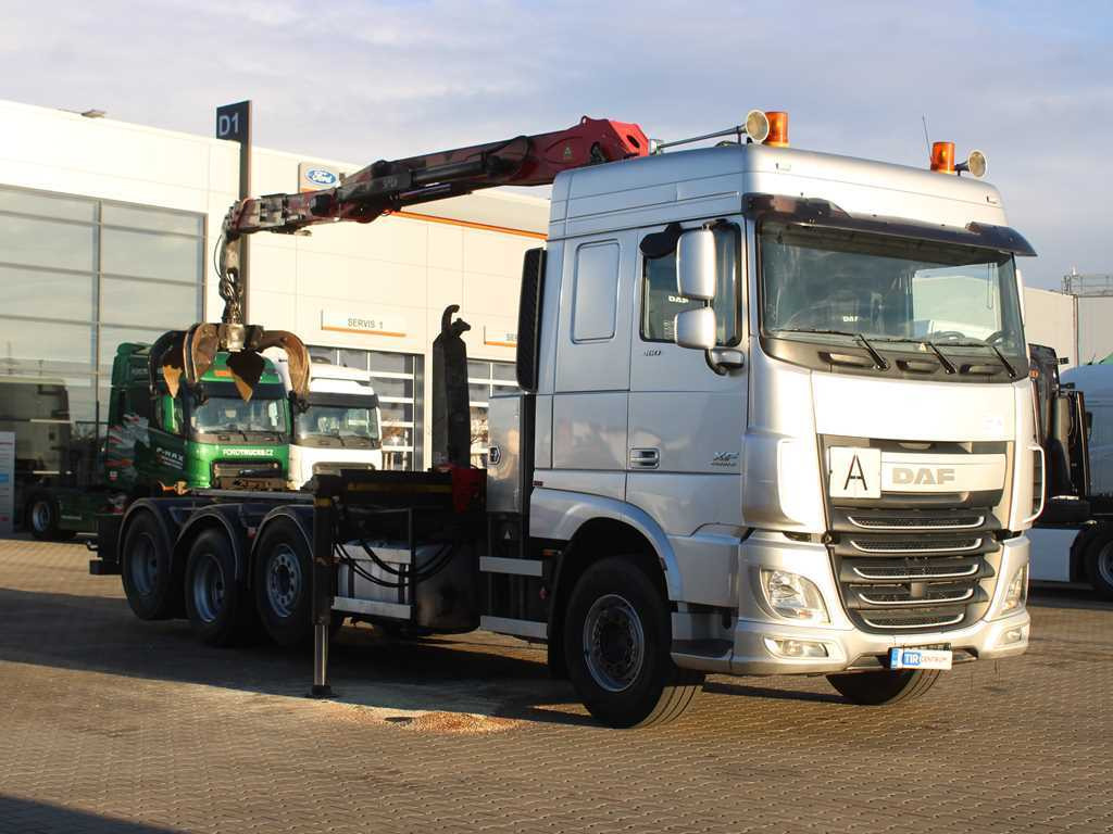 DAF XF 460, EURO 6, 8X2, 2X LIFT AXLE, PALFINGER S260Z96 - Мултилифт с кука камион, Камион с кран: снимка 3 DAF XF 460, EURO 6, 8X2, 2X LIFT AXLE, PALFINGER S260Z96 - Мултилифт с кука камион, Камион с кран: снимка 3