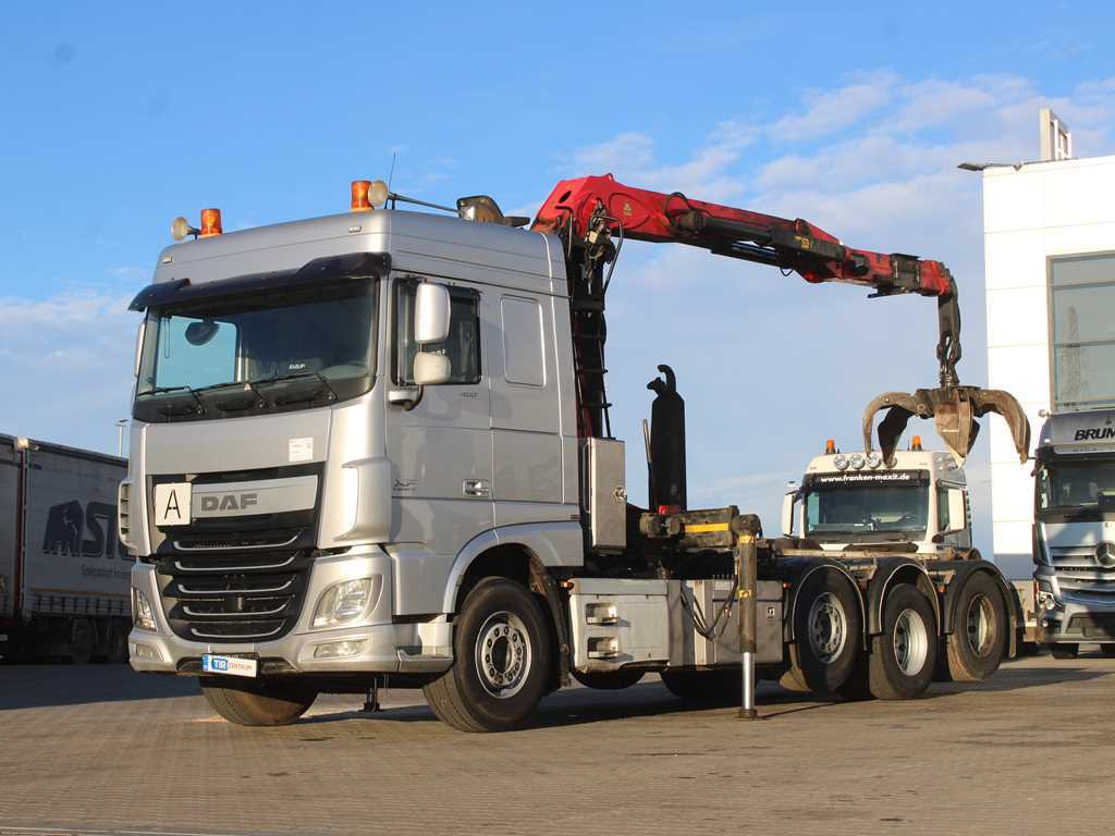 DAF XF 460, EURO 6, 8X2, 2X LIFT AXLE, PALFINGER S260Z96 - Мултилифт с кука камион, Камион с кран: снимка 1 DAF XF 460, EURO 6, 8X2, 2X LIFT AXLE, PALFINGER S260Z96 - Мултилифт с кука камион, Камион с кран: снимка 1