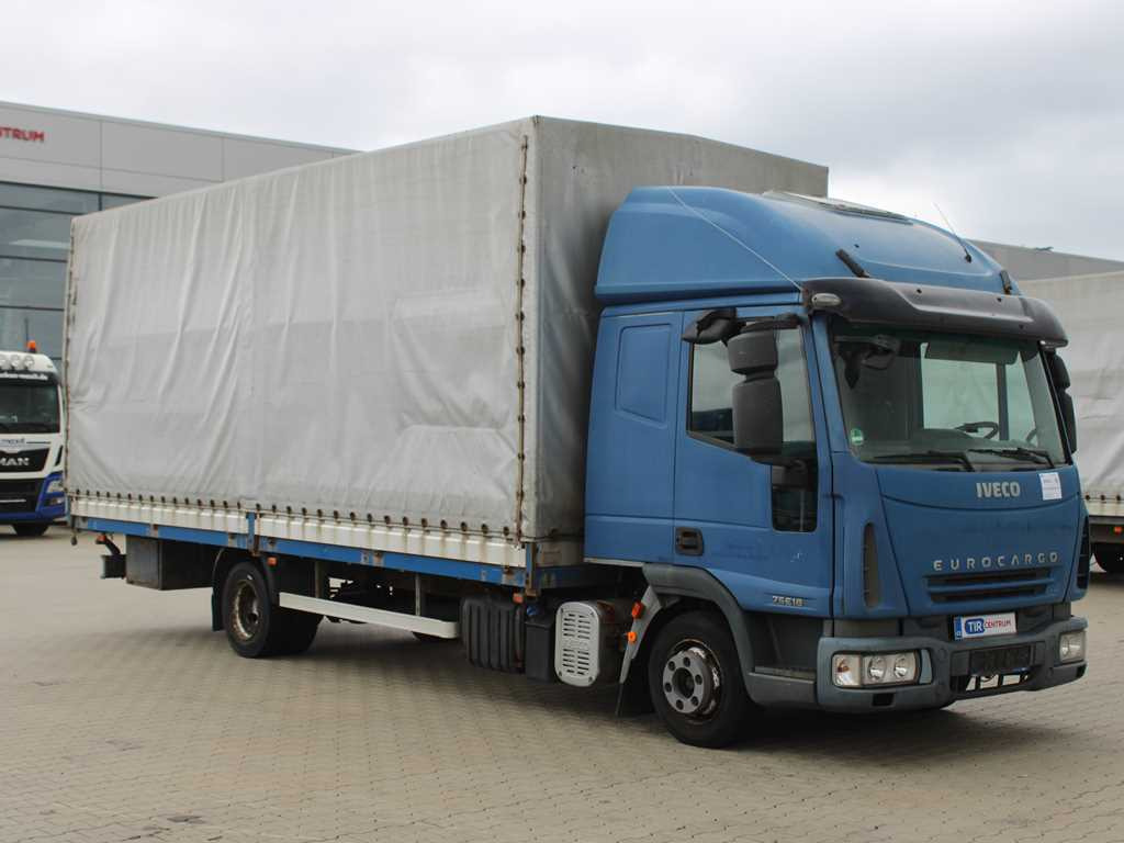 Iveco EUROCARGO 75E18, EURO 4, PNEU 80% - Камион с брезент: снимка 3 Iveco EUROCARGO 75E18, EURO 4, PNEU 80% - Камион с брезент: снимка 3