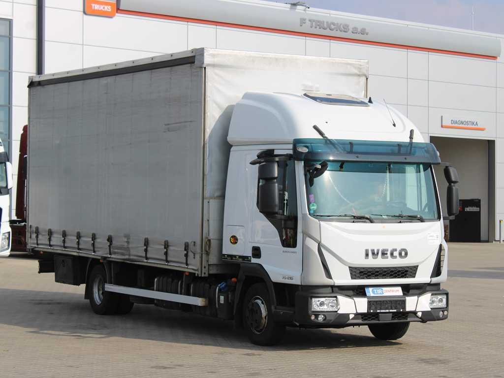 Iveco EUROCARGO 75E210, EURO 6, PNEU 80% - Камион с брезент: снимка 3 Iveco EUROCARGO 75E210, EURO 6, PNEU 80% - Камион с брезент: снимка 3