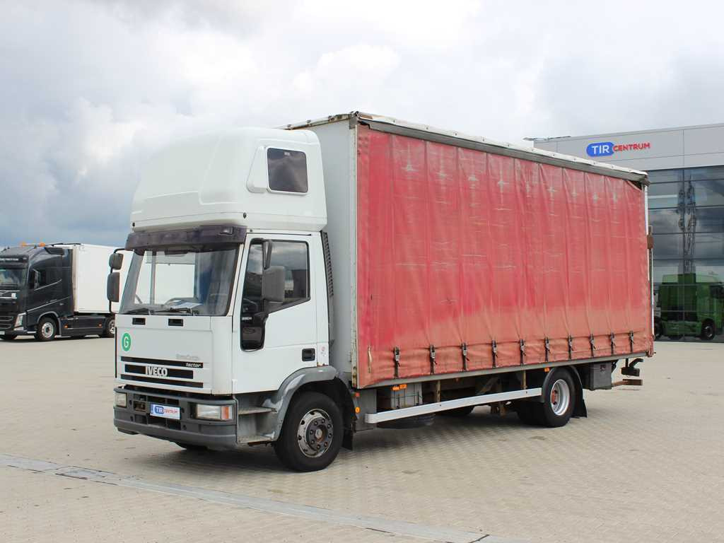 Iveco EUROCARGO ML 120 E, EURO 3, SLEEPING BODY, HYDRAULIC FRONT - Камион с брезент: снимка 1 Iveco EUROCARGO ML 120 E, EURO 3, SLEEPING BODY, HYDRAULIC FRONT - Камион с брезент: снимка 1