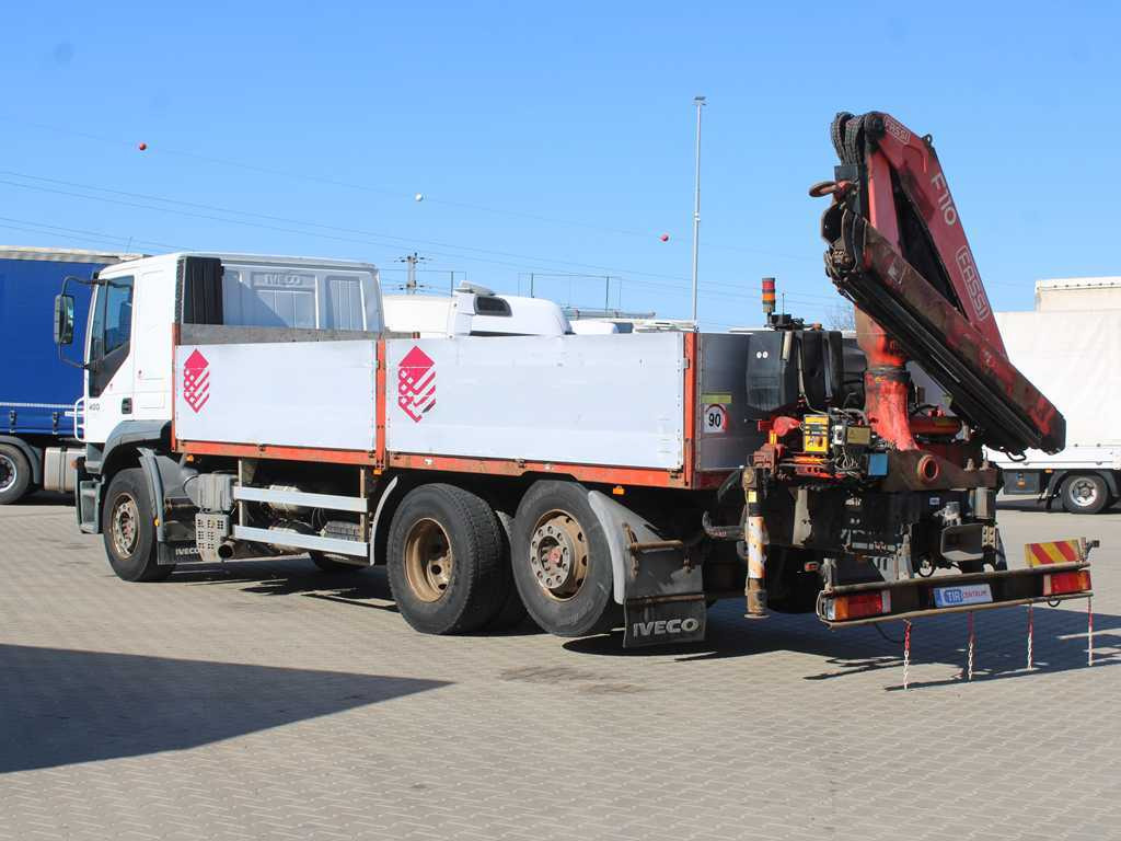 Iveco STRALIS 400, 6X2, EURO 3, HYDRAULIC ARM FASSI F110 - Бордови камион, Камион с кран: снимка 5 Iveco STRALIS 400, 6X2, EURO 3, HYDRAULIC ARM FASSI F110 - Бордови камион, Камион с кран: снимка 5