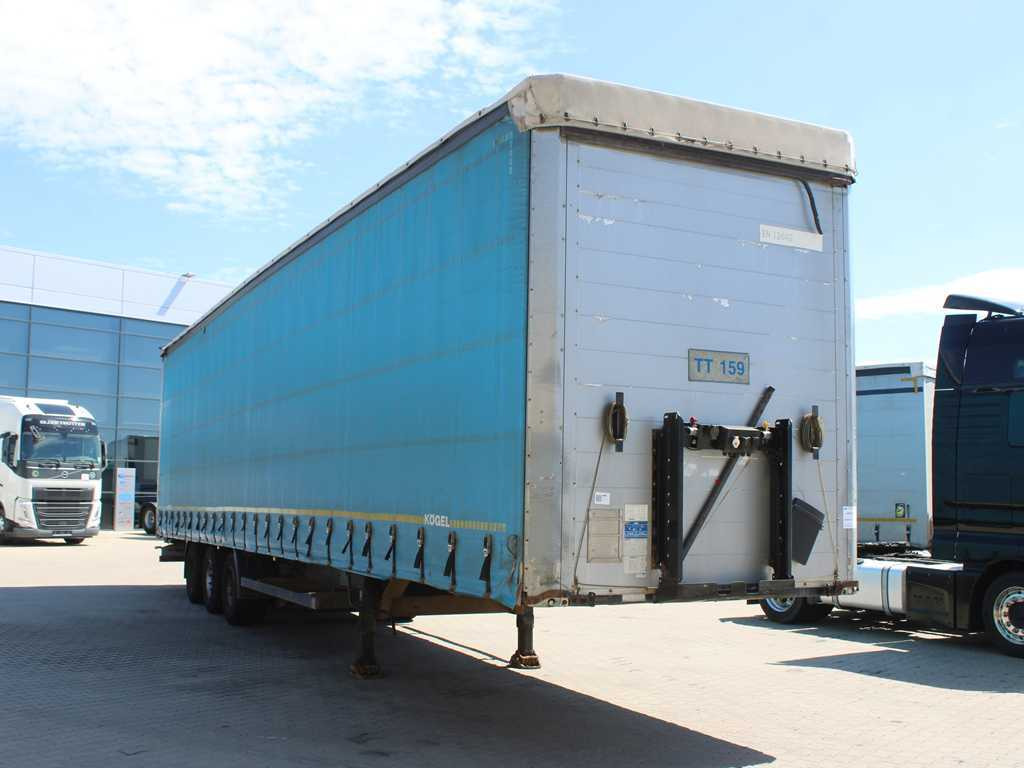 Kögel SN 24, LOWDECK, LIFT AXLE, MULTILOCK, SAF - Брезентово полуремарке: снимка 3 Kögel SN 24, LOWDECK, LIFT AXLE, MULTILOCK, SAF - Брезентово полуремарке: снимка 3
