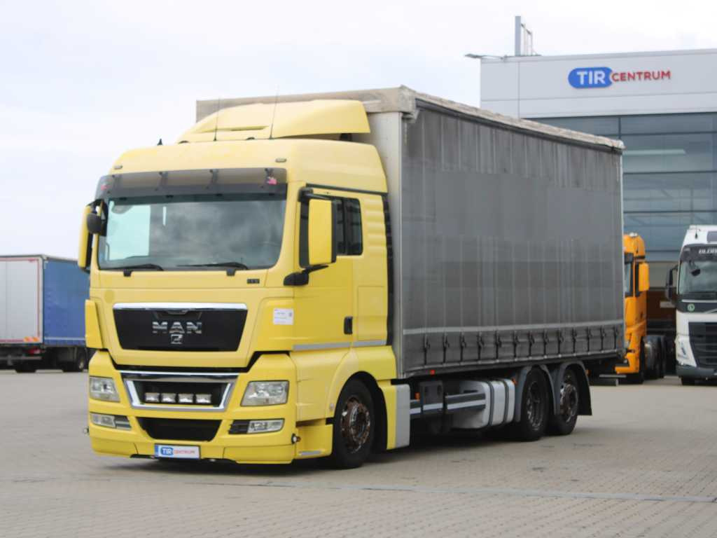 MAN TGX 24.440, EURO 5EEV, 6X2, AIR SUSPENSION - Камион с брезент: снимка 1 MAN TGX 24.440, EURO 5EEV, 6X2, AIR SUSPENSION - Камион с брезент: снимка 1