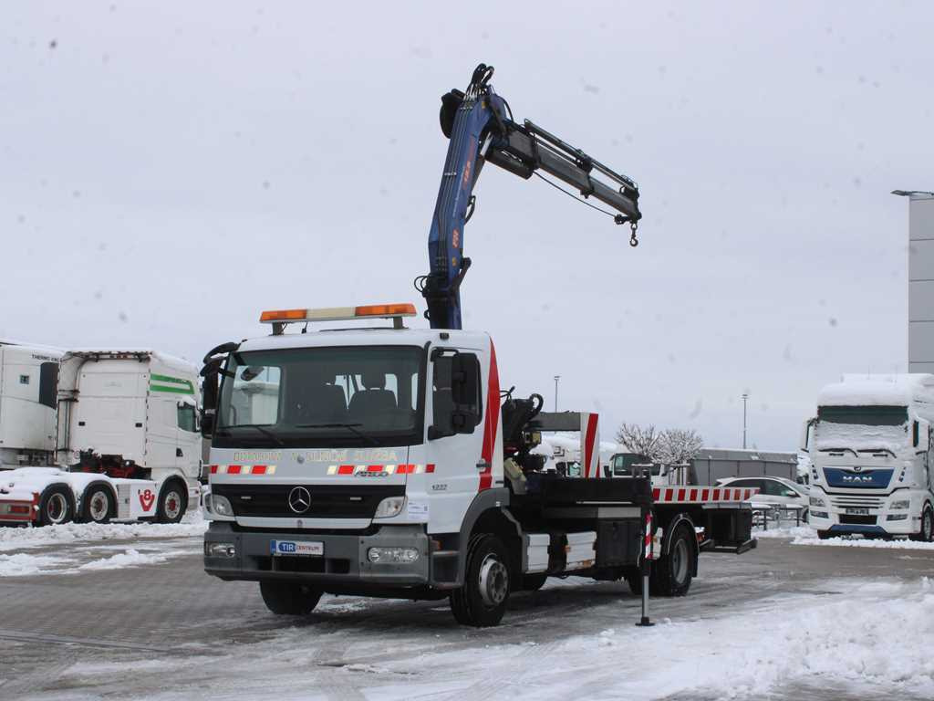 Mercedes-Benz ATEGO 1222 L, HYDRAULIC ARM HCS CENTRUM 13.5 SP, WINCH, EURO 5 - Бордови камион, Камион с кран: снимка 1 Mercedes-Benz ATEGO 1222 L, HYDRAULIC ARM HCS CENTRUM 13.5 SP, WINCH, EURO 5 - Бордови камион, Камион с кран: снимка 1