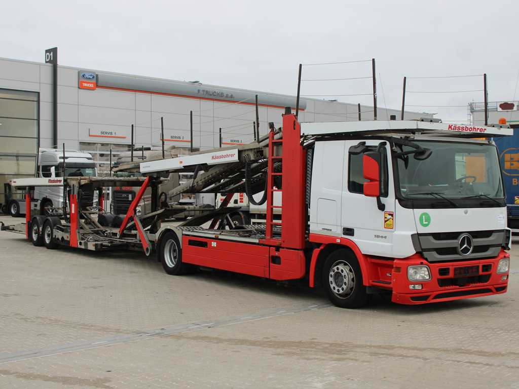Mercedes-Benz Actros 1844, EURO 5EEV, RETARDER + KÄSSBOHRER METAGO (2006) - Автовоз камион: снимка 3 Mercedes-Benz Actros 1844, EURO 5EEV, RETARDER + KÄSSBOHRER METAGO (2006) - Автовоз камион: снимка 3