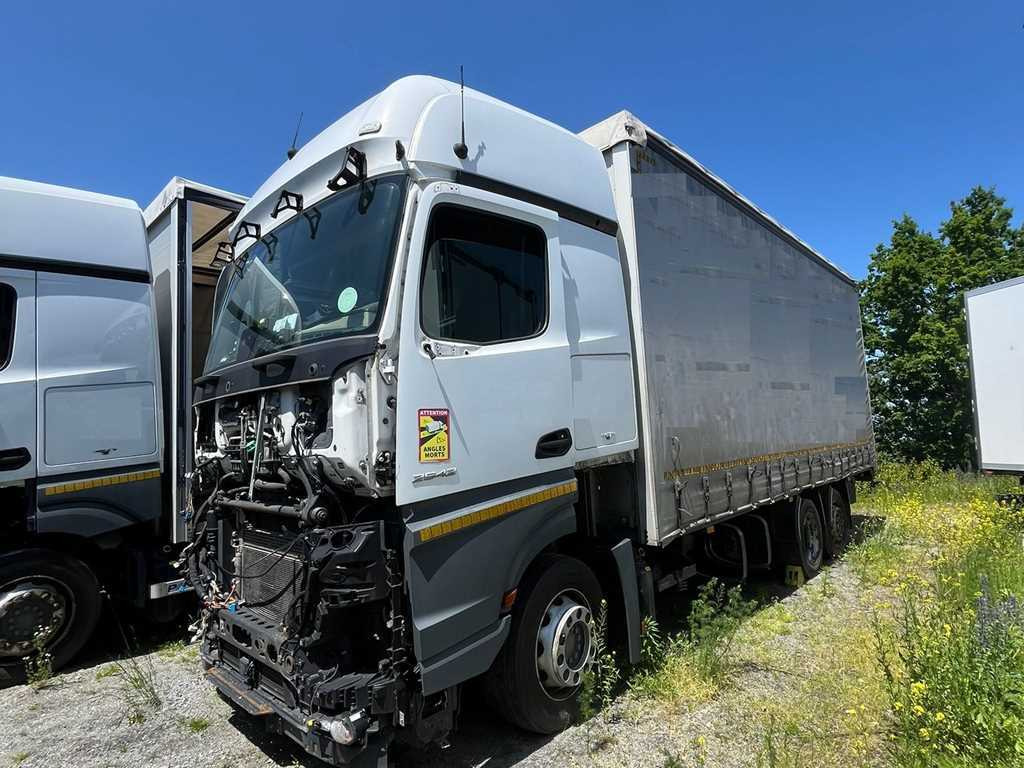 Mercedes-Benz Actros 2542, 6X2 + PANAV TVK18M - Камион с брезент: снимка 1 Mercedes-Benz Actros 2542, 6X2 + PANAV TVK18M - Камион с брезент: снимка 1