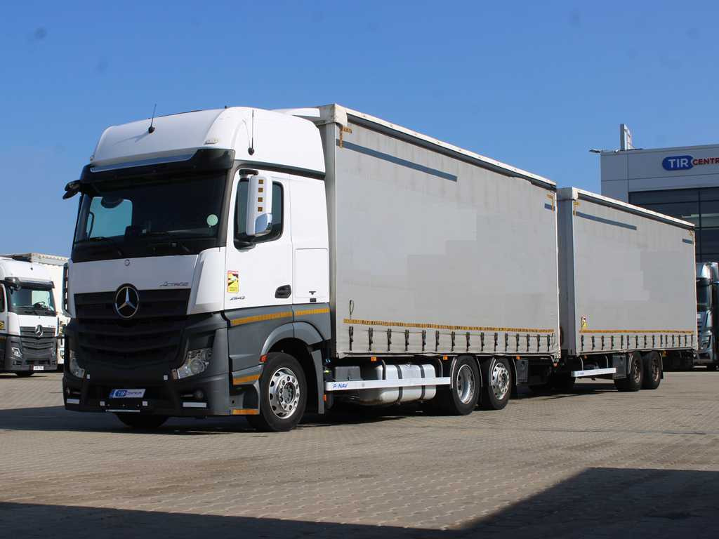 Mercedes-Benz Actros 2542, EURO 6, 6X2, AIR SUSPENSION + PANAV TV018M - Камион с брезент: снимка 1 Mercedes-Benz Actros 2542, EURO 6, 6X2, AIR SUSPENSION + PANAV TV018M - Камион с брезент: снимка 1