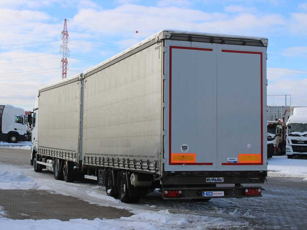Mercedes-Benz Actros 2545, 6X2, EURO 6, AIR SUSPENSION, DRIVE-THROUGH + PANAV - Камион с брезент: снимка 5 Mercedes-Benz Actros 2545, 6X2, EURO 6, AIR SUSPENSION, DRIVE-THROUGH + PANAV - Камион с брезент: снимка 5