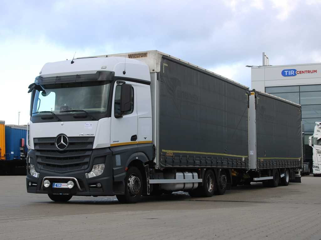 Mercedes-Benz Actros 2545, TRANZIT SET, LIFTING AXLE, EURO 6 - Камион с брезент: снимка 1 Mercedes-Benz Actros 2545, TRANZIT SET, LIFTING AXLE, EURO 6 - Камион с брезент: снимка 1