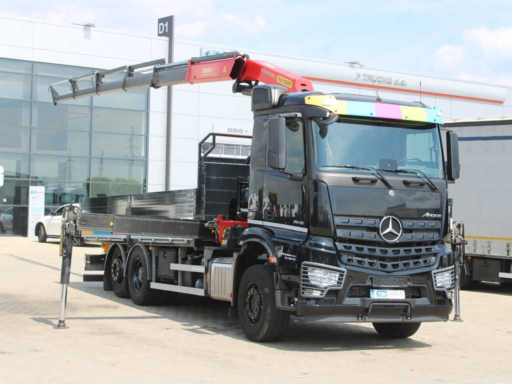 Mercedes-Benz Arocs 2542, 6X2, EURO 6, CAMERA, PALFINGER PK 24 - Бордови камион, Камион с кран: снимка 2 Mercedes-Benz Arocs 2542, 6X2, EURO 6, CAMERA, PALFINGER PK 24 - Бордови камион, Камион с кран: снимка 2