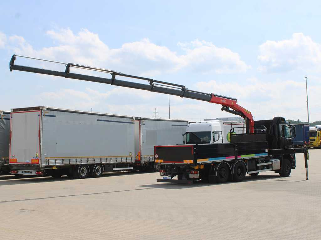 Mercedes-Benz Arocs 2542, 6X2, EURO 6, SIDE PANEL, NAVIGATION, CAMERA, PALFINGER PK 24.001 SLD5 - Бордови камион, Камион с кран: снимка 4 Mercedes-Benz Arocs 2542, 6X2, EURO 6, SIDE PANEL, NAVIGATION, CAMERA, PALFINGER PK 24.001 SLD5 - Бордови камион, Камион с кран: снимка 4