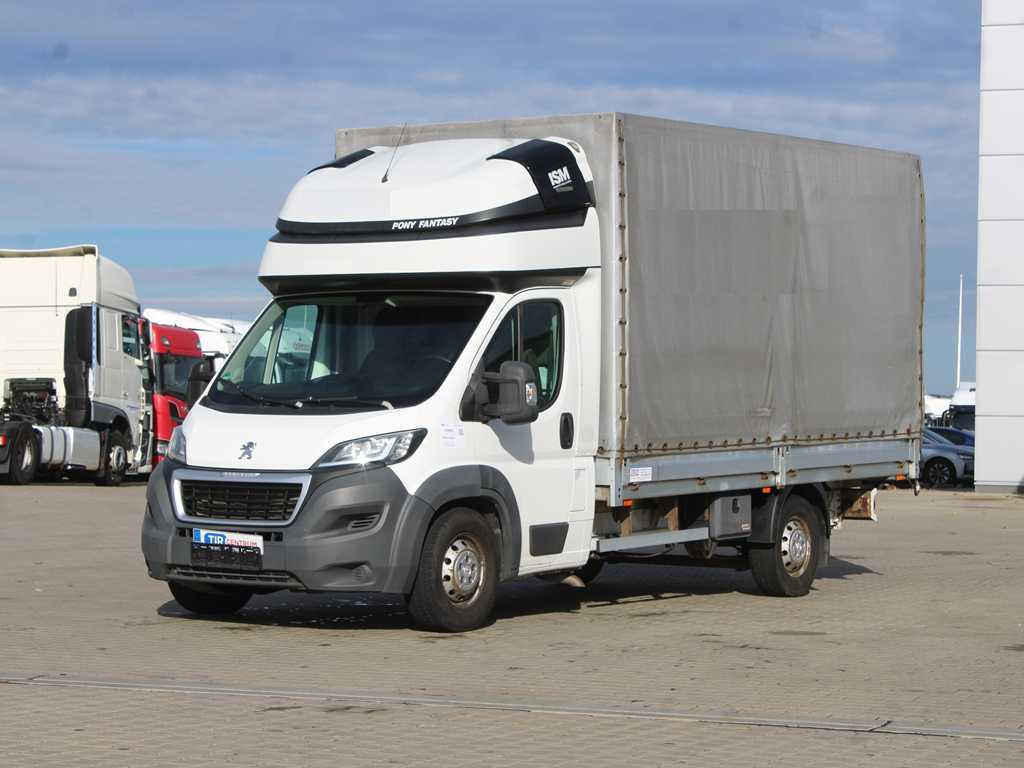 Peugeot Boxer, EURO 6, SIDE PANEL, TIRES 80% - Брезентов бус: снимка 1 Peugeot Boxer, EURO 6, SIDE PANEL, TIRES 80% - Брезентов бус: снимка 1