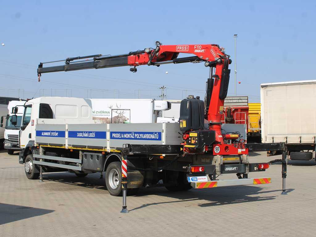 Renault D 250, EURO 6, SIDE, HYDRAULIC ARM FASSI F110 - Бордови камион, Камион с кран: снимка 5 Renault D 250, EURO 6, SIDE, HYDRAULIC ARM FASSI F110 - Бордови камион, Камион с кран: снимка 5