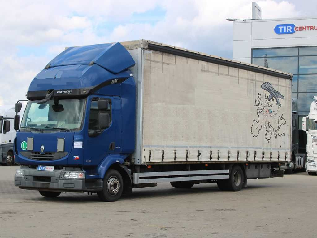 Renault MIDLUM 220.12, EURO 5, TAIL LIFT - Камион с брезент: снимка 1 Renault MIDLUM 220.12, EURO 5, TAIL LIFT - Камион с брезент: снимка 1