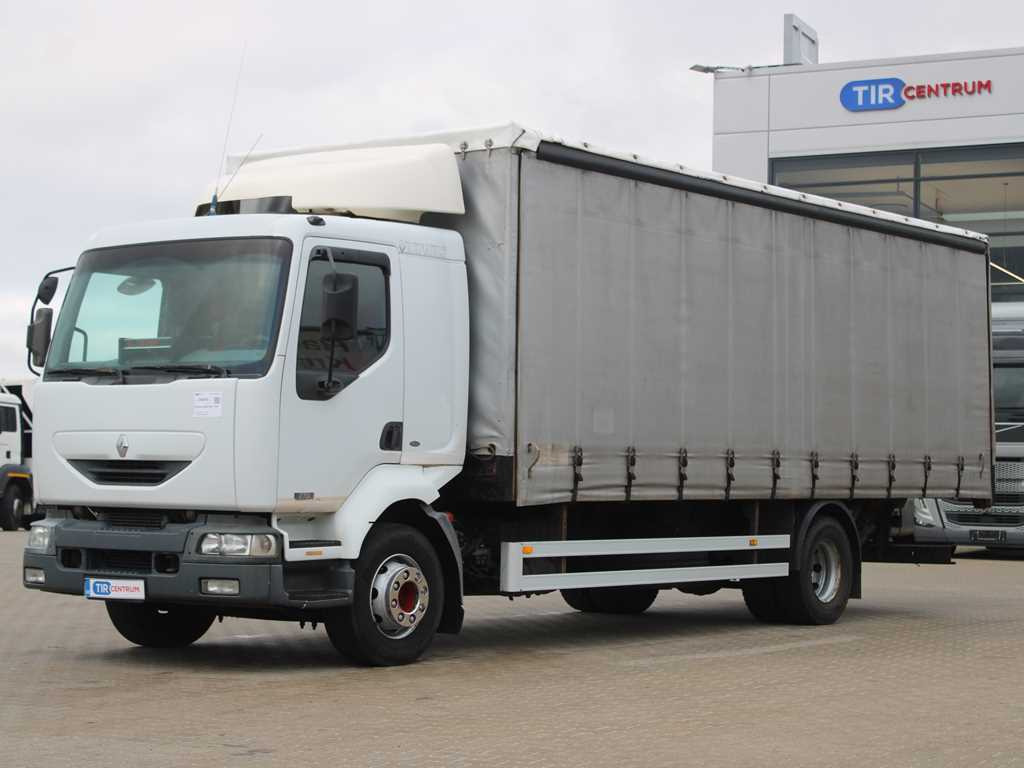 Renault MIDLUM 270, EURO 3, TIRES 80% - Камион с брезент: снимка 1 Renault MIDLUM 270, EURO 3, TIRES 80% - Камион с брезент: снимка 1